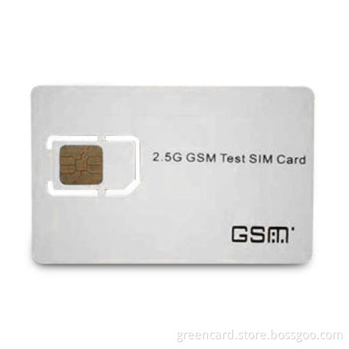 2.5G Test SIM Card with 8-bit CPU and High Performance IC, Made of ABS or PVC Body Material